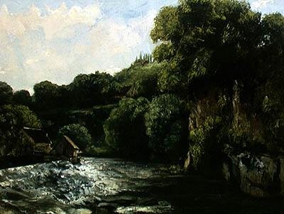 La chiusa sulla Loue da Gustave Courbet
