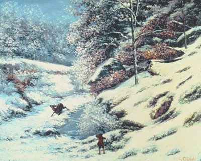 Il cervo ferito da Gustave Courbet