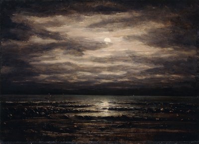 Crepuscolo sul lago Lemano a Bon Port da Gustave Courbet