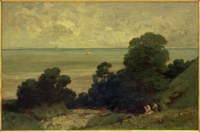 Veduta presa a Honfleur da Gustave Courbet
