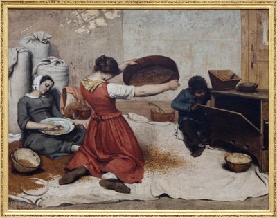 Vagliatori di grano da Gustave Courbet
