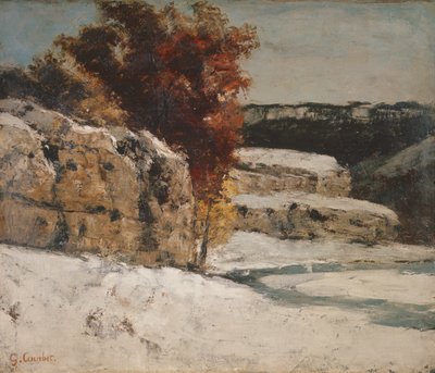 Paesaggio invernale, 1865-70 da Gustave Courbet