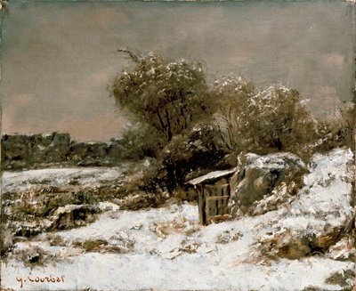 Scena invernale da Gustave Courbet