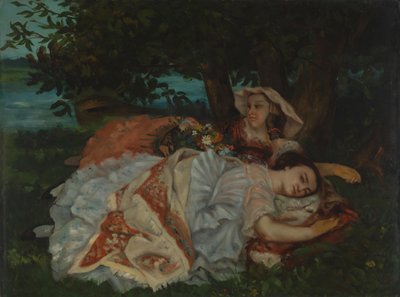 Giovani signore sulla riva della Senna, prima del 1857 da Gustave Courbet