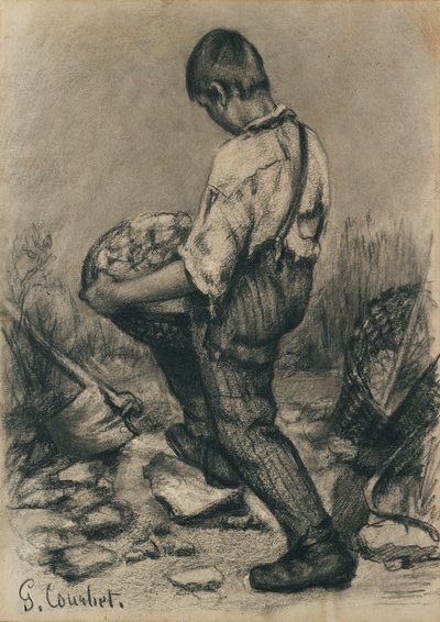 Giovane spaccapietre da Gustave Courbet