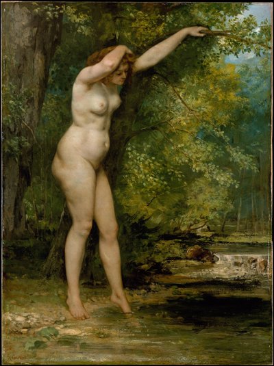 Giovane bagnante da Gustave Courbet