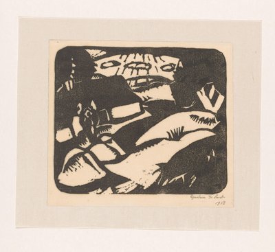 Campo e casa da Gustave De Smet (signed by artist)