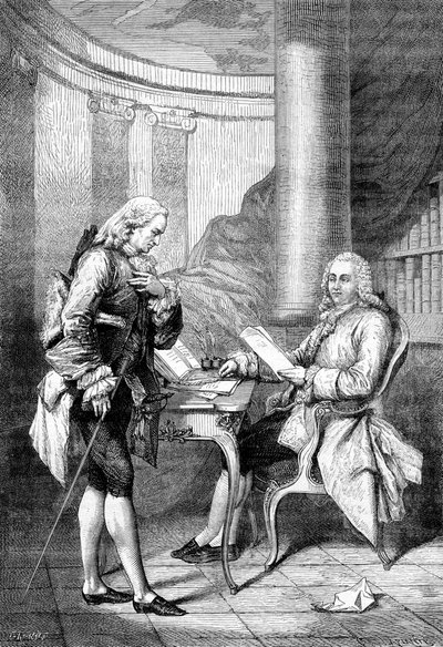 Anne Robert Jacques Turgot riceve una lettera di referenza da Gustave Demoulin