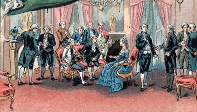 Il salone di Suzanne Curchod da Gustave Demoulin