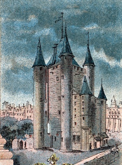 Vista della prigione del Tempio a Parigi da Gustave Demoulin