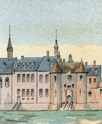 Vista del castello di Plessis-les-Tours da Gustave Demoulin