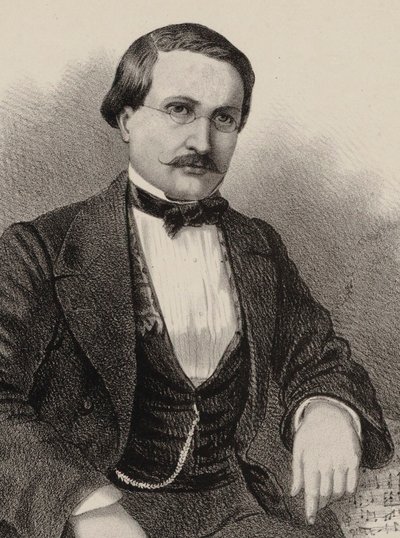 Ritratto del compositore Antony Lamotte da Gustave Donjean