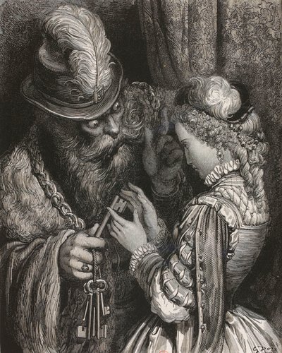 Uccello azzurro da Gustave Dore