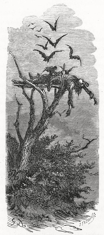 Un funerale celtico, 1866 da Gustave Dore