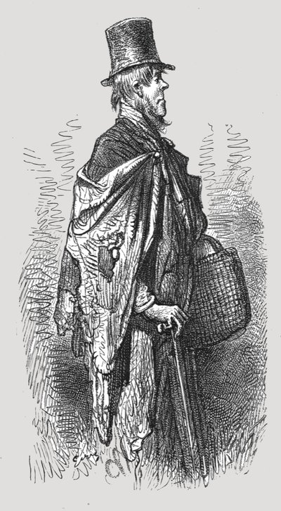 Un viaggiatore in barca a Greenwich, 1872 da Gustave Dore