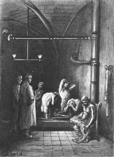 Una casa di rifugio - Nel bagno da Gustave Dore