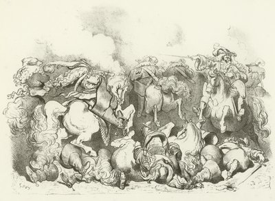 Carica di cavalleria leggera nel Regno di Luigi XIV da Gustave Dore