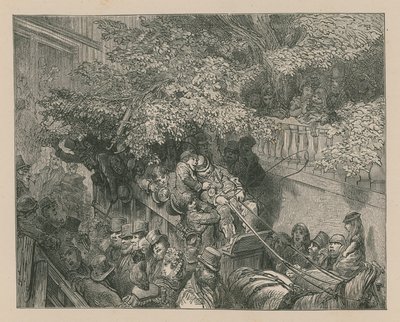 Una carrozza affollata da Gustave Dore