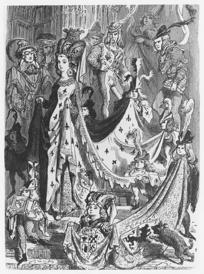 Una regina, illustrazione da 