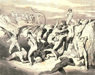 Ah! Come li hanno fatti saltare al primo colpo!, c1890 da Gustave Dore
