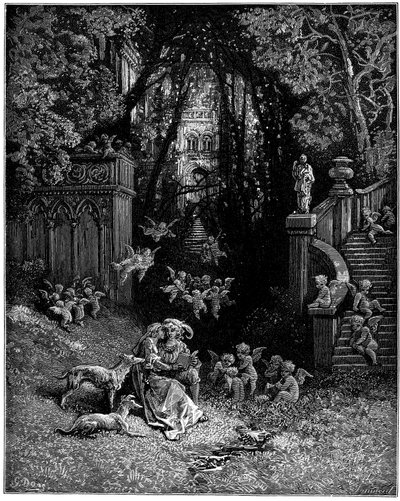 Alcina e Ruggiero come amanti felici da Gustave Dore