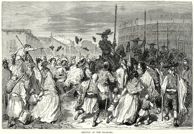Arrivo dei Picador (incisione) da Gustave Dore