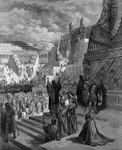 Artaserse concede la libertà agli ebrei - Bibbia da Gustave Dore