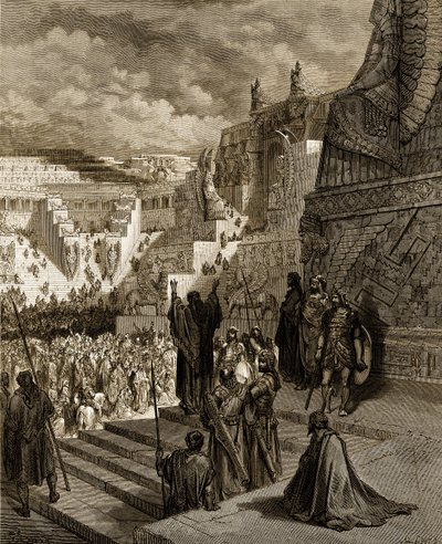 Artaserse concede la libertà agli ebrei - Bibbia da Gustave Dore