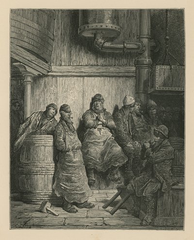 Lavoratori della birreria Barclay Perkins da Gustave Dore