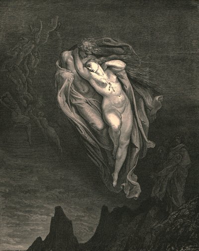 Bardo! Volentieri mi rivolgerei a quei due che vengono insieme, c1890 da Gustave Dore