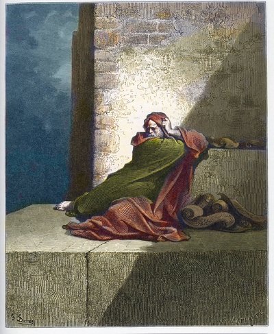 Baruch - Baruch ben Neria - Incisione da "La Bibbia di Doré" di Gustave Doré (1832-1883) da Gustave Dore
