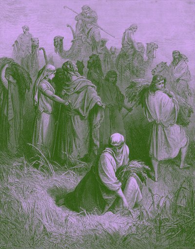 Boaz e Ruth - Bibbia da Gustave Dore