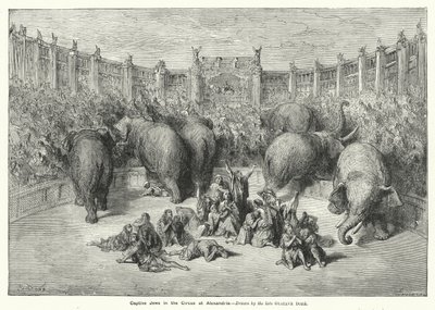 Ebrei Prigionieri nel Circo di Alessandria (incisione) da Gustave Dore