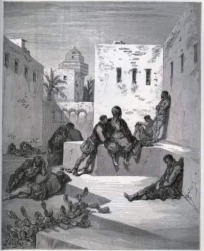 Storia del prigioniero. Cortile del bagne d