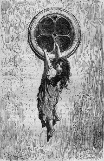 Chiquita, illustrazione di Gustave Doré del libro Capitan Fracassa di Théophile Gautier da Gustave Dore