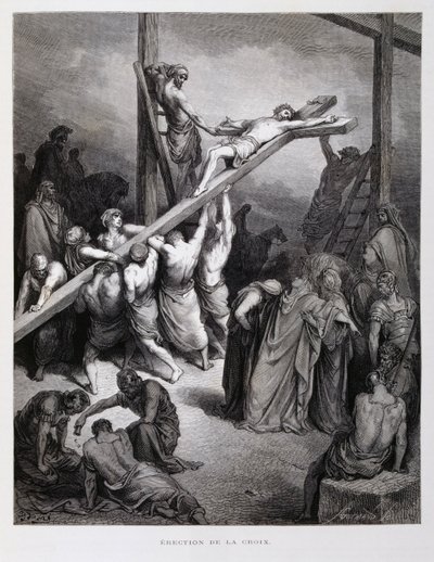 Cristo crocifisso, illustrazione dalla Bibbia di Doré da Gustave Dore