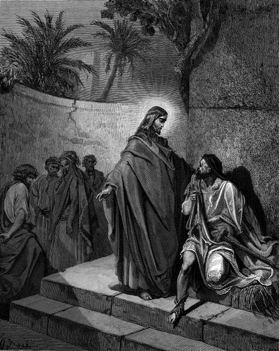 Cristo guarisce il paralitico da Gustave Dore