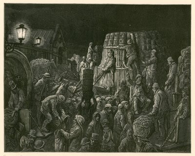 Mercato di Covent Garden, Londra da Gustave Dore