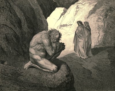 Maledetto lupo! La tua furia si consumi dentro di te!, c1890 da Gustave Dore