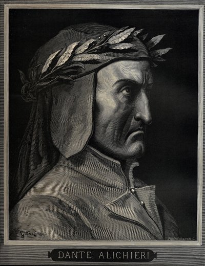 Dante Alighieri 1265-1321, 1860 da Gustave Dore