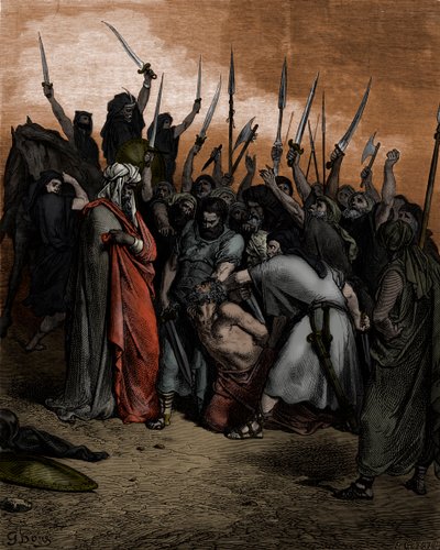 Morte di Agag - Bibbia da Gustave Dore