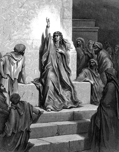 Deborah, profetessa e giudice ebraica, 1866 da Gustave Dore