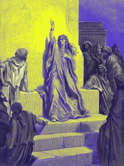 Il canto di trionfo di Deborah - Bibbia da Gustave Dore