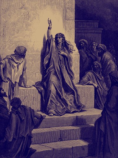 Il canto di trionfo di Debora di Doré - Bibbia da Gustave Dore