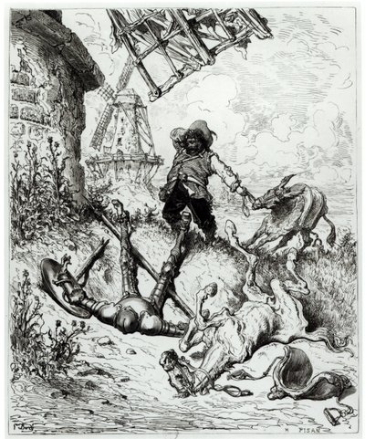 Don Chisciotte e i mulini a vento, da 