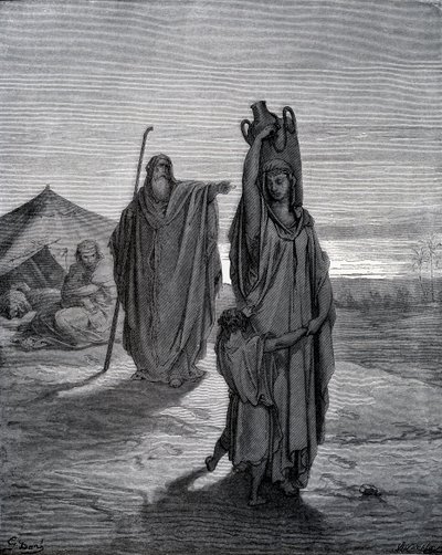 Espulsione di Agar da Gustave Dore