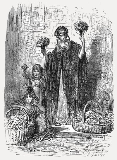 Ragazze dei fiori da Gustave Dore
