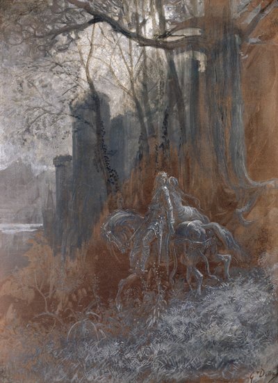 Geraint ed Enid si allontanano, 1868 da Gustave Dore