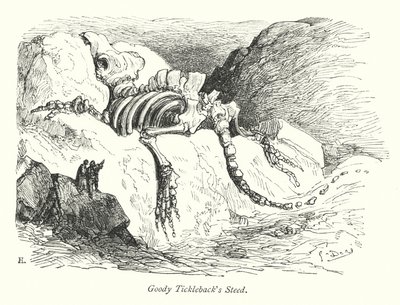 Il destriero di Goody Tickleback (incisione) da Gustave Dore