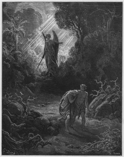 Bibbia di Gustave Doré: Adamo ed Eva cacciati dall